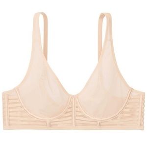 NWT Victoria’s Secret Very Sexy Unlined Mesh Plunge Bra - 32D